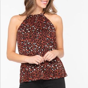 Sz S, L & XL Animal Print Halter Top